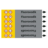 Značení potrubí ISO 20560, fluorovodík